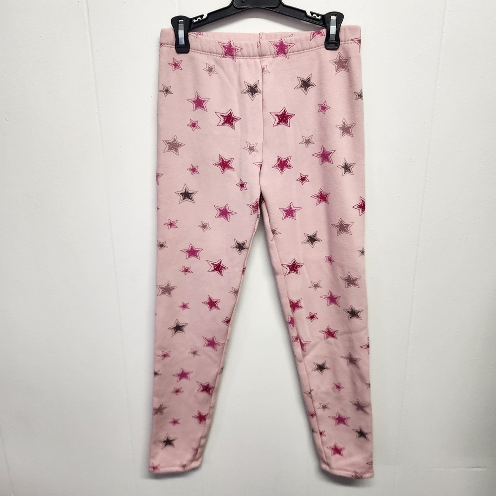 Gap Kids Pants Girls 2XL 14-15 Star Print Fleece Lined Pull‎ On Pajama Lounge